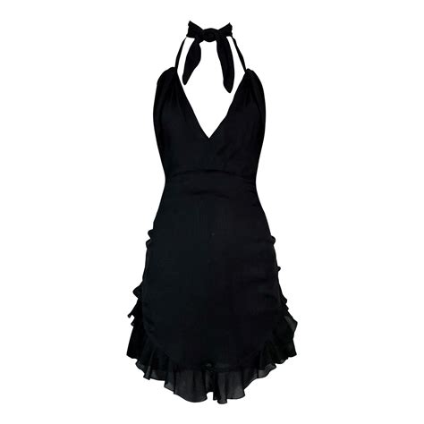 chanel black cocktail dress|chanel backless black dress.